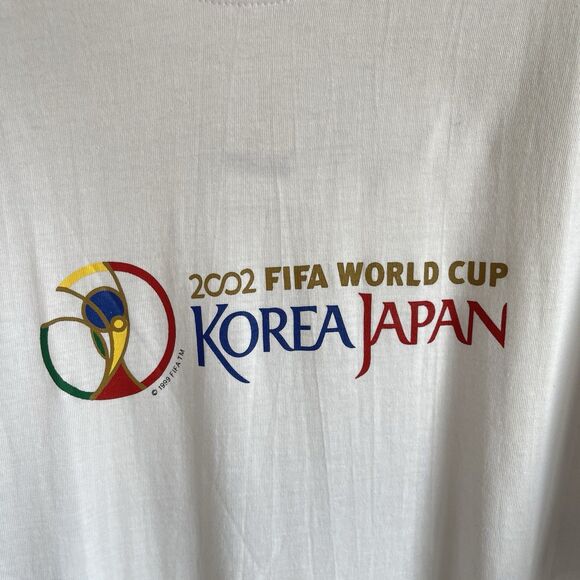 Vintage KOREA JAPAN 2002 Fifa World Cup T-Shirt Official Licensed Mens Sz Large - Picture 5 of 10